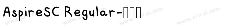 AspireSC Regular字体转换 AspireSC Regular字体转换
